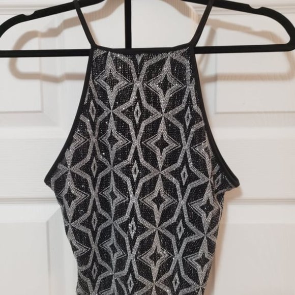 Eclipse Cropped Glitter Top - Picture 2 of 2